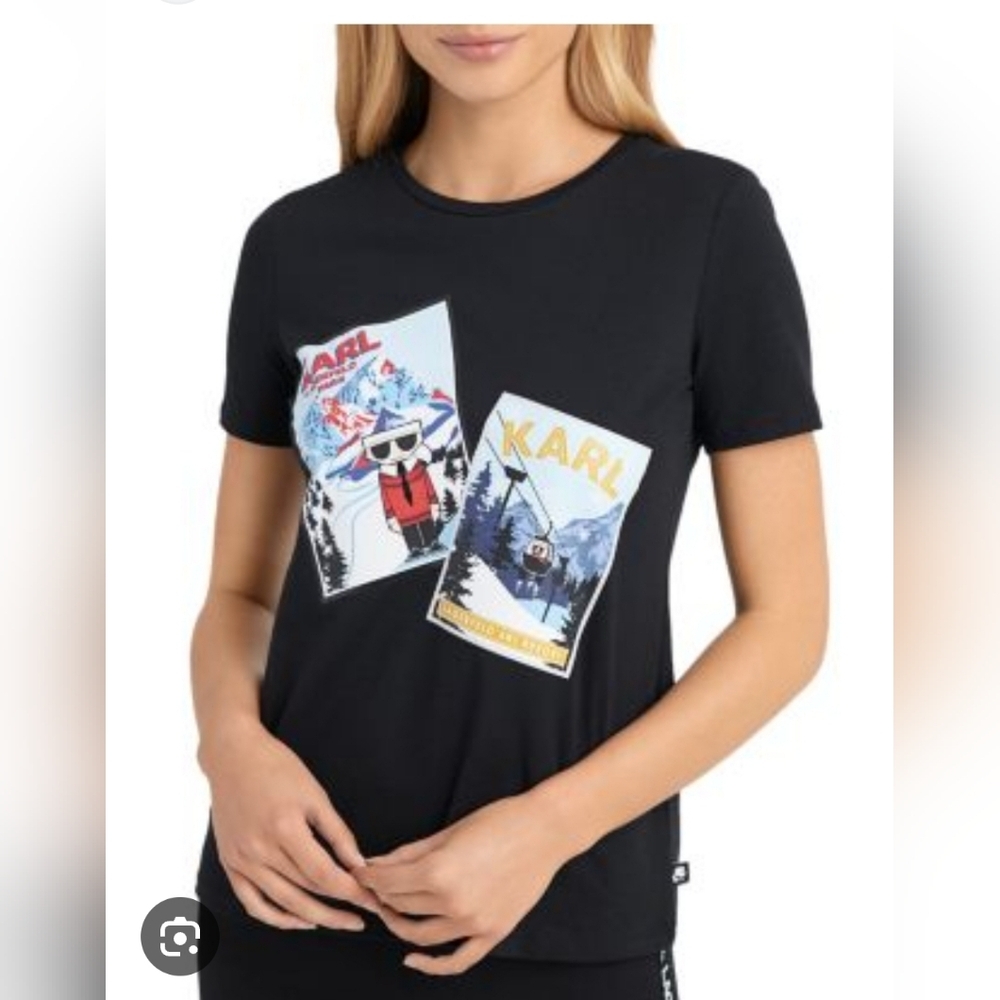 Karl Lagerfeld Paris Apres Ski Photo shirt size L